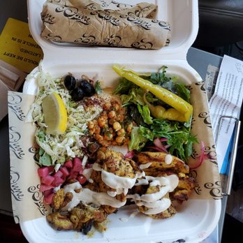 Dune Downtown - Hummus and grilled chicken - Falafel Near Me - Los Angeles, California