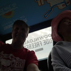 Free Beach Ride - You can almost make out the app name! "Ride Freebee" in Google Play