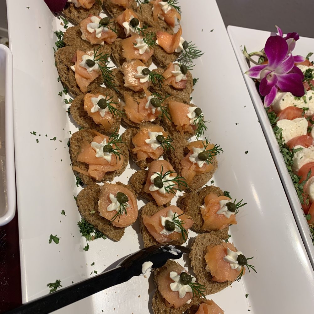 Chef's Catering - Heart shaped smoked salmon on toast - Caterers Near Me