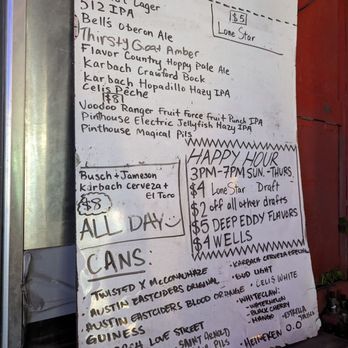 Tiniest Bar in Texas - Drafts and happy hour menu - Bars Near Me - Austin, Texas