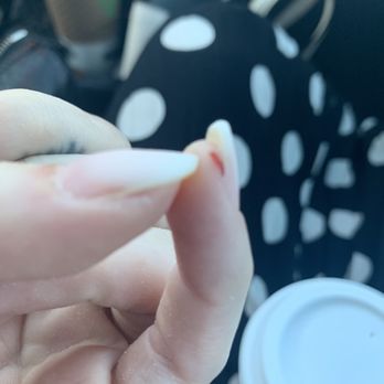 Le Nails - The cut he got mad at me over after he did purposefully and did not apologize for and then told me to leave after  #weird - Nail Salons Near Me - Jacksonville, Florida