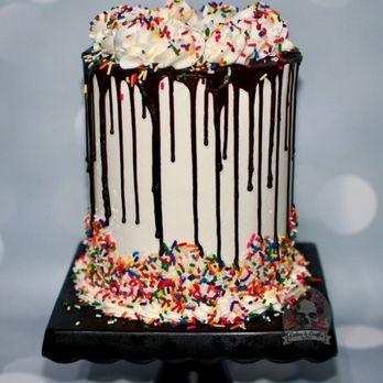 Cakes and Crafts by Kass - Double barrel chocolate coffee drip cake! - Custom Cakes Near Me Cakes and Crafts by Kass - Double barrel chocolate coffee drip cake! - Custom Cakes Near Me