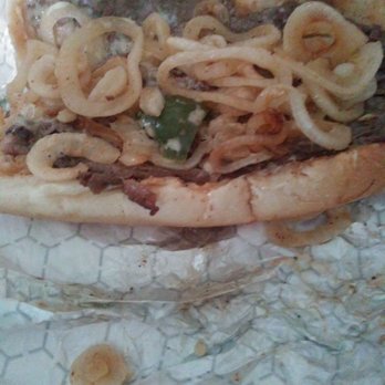 Duchess - Philly cheese steak with a WHOLE lotta onion and ONE piece of green pepper... Fucking joke..... - Sandwiches Near Me - Darien, Connecticut Duchess - Philly cheese steak with a WHOLE lotta onion and ONE piece of green pepper... Fucking joke..... - Sandwiches Near Me - Darien, Connecticut