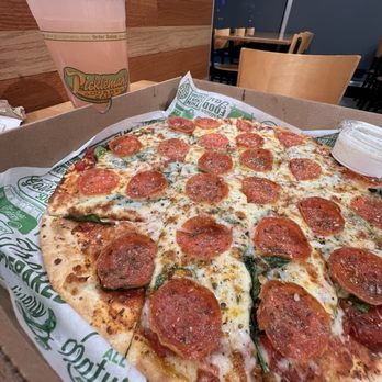 Pickleman's Gourmet Cafe - Pepperoni pizza & lemonade - Pizza Near Me - Oklahoma City, Oklahoma