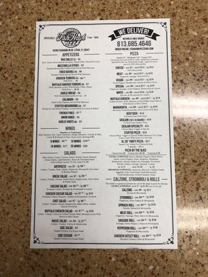 Menu photo 3 Fishhawk Pizza Lithia, FL
