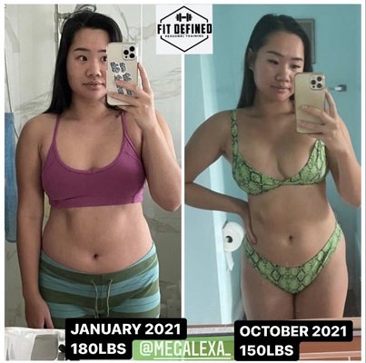 Fit Defined Ladies Transformations - These transformations were held with accountability in our one on one program. 2-3x week strength training with our personal trainer, cardio days, and nutrition counseling which is in our program! Fit Defined Ladies Transformations - These transformations were held with accountability in our one on one program. 2-3x week strength training with our personal trainer, cardio days, and nutrition counseling which is in our program!