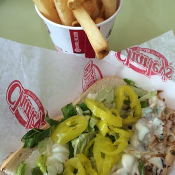 Charleys Cheesesteaks - Small chicken philly and fries - Sandwiches Near Me - Tukwila, Washington