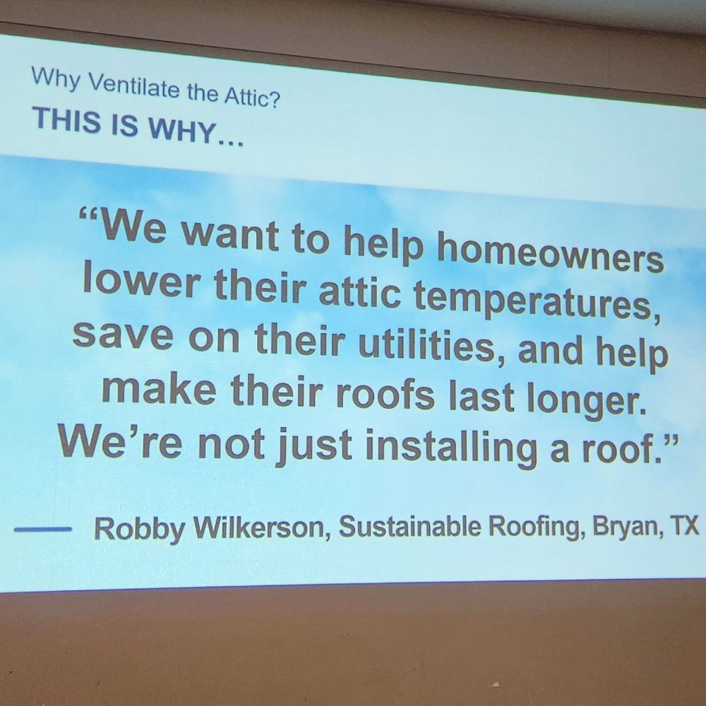Slide of Sustainable Roofing