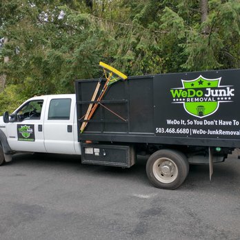 WeDo Junk Removal - Just one of the trucks servicing our fleet - our dump trucks are about 15 cubic yards! - Junk Removal & Hauling Near Me - Portland, Oregon WeDo Junk Removal - Just one of the trucks servicing our fleet - our dump trucks are about 15 cubic yards! - Junk Removal & Hauling Near Me - Portland, Oregon
