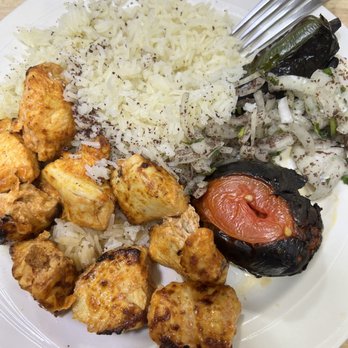 Mediterranean Island - Chicken Kebab Plate - Mediterranean Near Me - Victorville, California