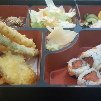 Hanami Sushi - Combo B Lunch ~ Spicy Tuna/mixed Tempura/Beef Teriyaki (14.95) - Sushi Bars Near Me - Calabasas, California Hanami Sushi - Combo B Lunch ~ Spicy Tuna/mixed Tempura/Beef Teriyaki (14.95) - Sushi Bars Near Me - Calabasas, California