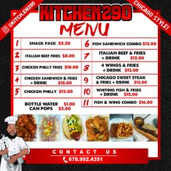 Kitchen 290 - Menu
