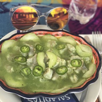 Dos Chíles - Shrimp aguachile - Mexican Near Me - Puerto Aventuras, ROO