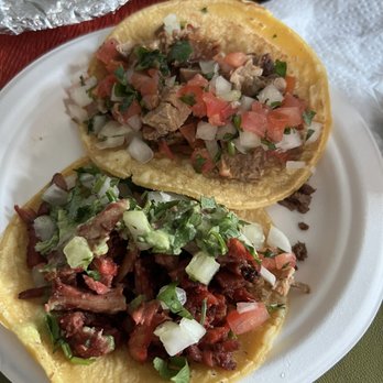 Ponchos Tacos - My tacos that were ordered with everything on the side! Not what I got - Mexican Near Me - Fullerton, California
