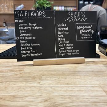 Chill Coffee and Wine Bar - Syrups and tea flavors - Coffee & Tea Near Me - Fort Worth, Texas