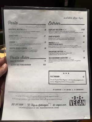 Menu photo 3 DC Vegan Washington, DC, DC