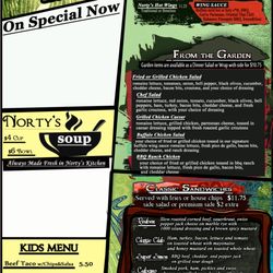 Norty's Bar & Grill - 2021 MENU