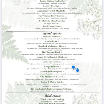 Steaming Tender - Mother's Day Menu - American Near Me - Palmer, Massachusetts
