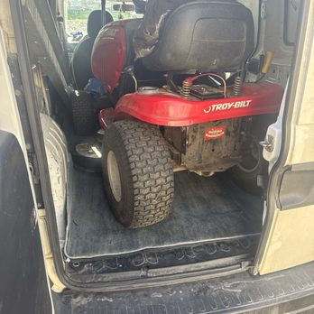Gollick Delivery - 42 inch cut riding mower in the back of my van - Couriers & Delivery Services Near Me Gollick Delivery - 42 inch cut riding mower in the back of my van - Couriers & Delivery Services Near Me