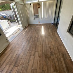 Certified Uniques Tile Company - Staggered install flooring