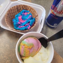 Cotton candy ice cream and sherbet Cotton candy ice cream and sherbet