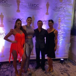Soho Dance - Westwood - Owner Raul and Yesenia and Nancy and I at competition.