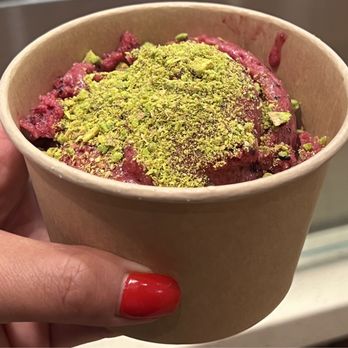 Filo Dessert - Jujuberry with a pistachio sprinkles :) - Desserts Near Me - Orange, California Filo Dessert - Jujuberry with a pistachio sprinkles :) - Desserts Near Me - Orange, California