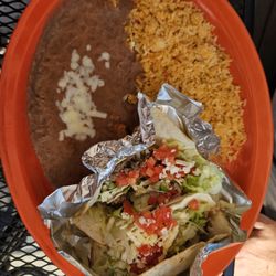 Mangos Tequila Bar - Need soft tacos on flour with rice and beans