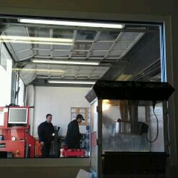 Jiffy Lube - View into shop from waiting room. - Oil Change Stations Near Me - Provo, Utah