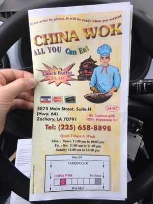 Menu photo 2 China Wok Zachary, LA