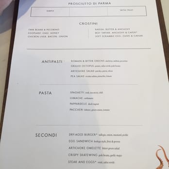 Bar Mezzana - Friends and Family menu. Well done! - Italian Near Me - Boston, Massachusetts