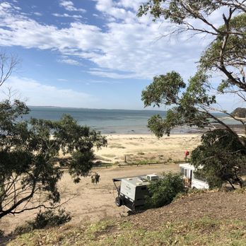 Point Leo Foreshore Committee - Back beach from playground area - Campgrounds Near Me - Balnarring, VIC