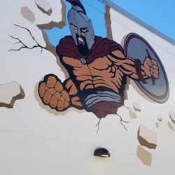 Tarpon Springs Middle School - Spartan Mural!