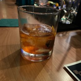 Half drank Old Fashioned
