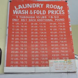 Laundry service prices Laundry service prices