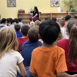 Springfield Montessori - Students gathered for reading time.