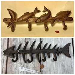 Cast iron fish hooks