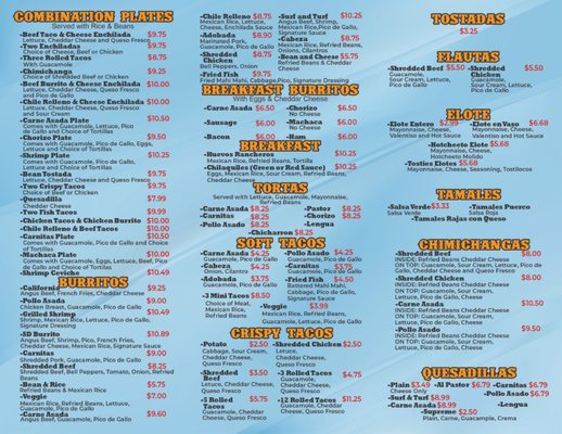 Menu photo 4 Chikiliquis Taco Stand Mesa, AZ