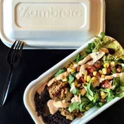 Zambrero - Black rice power bowl with lamb