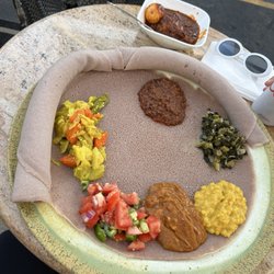 Emma Habesha Restaurant - Vegetarian Vegan Combo and Doro Wot