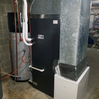 Custom Climates HVAC - After we put in the Mitsubishi Air Handler! - Heating & Air Conditioning/HVAC Near Me - Epsom, New Hampshire