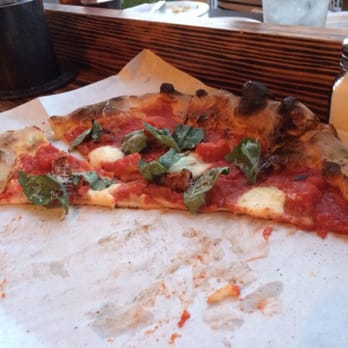 URBN Encinitas - 1/2 left of a margherita pizza with bacon - Pizza Near Me - Encinitas, California URBN Encinitas - 1/2 left of a margherita pizza with bacon - Pizza Near Me - Encinitas, California