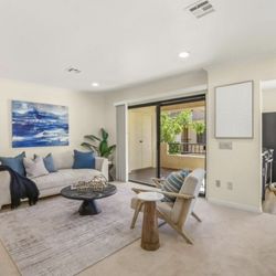 Sicre Designs - Living room area in a 920 square foot two bedroom condo
