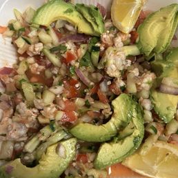 I ordered the super tostada that was supposed to have crab, shrimp, octopus. If you order to go make sure you check your food. I ordered the super tostada that was supposed to have crab, shrimp, octopus. If you order to go make sure you check your food.
