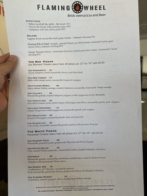Menu photo 6 Flaming Wheel Pizzeria Conroe, TX