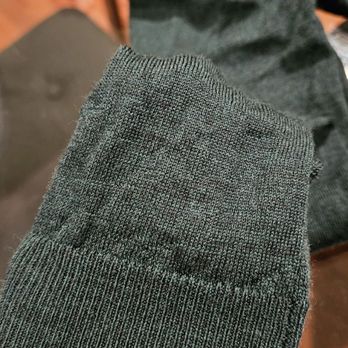 Amazing Reweaving - Repair of hole in forest green merino wool sweater. You can't tell unless you look closely or flip inside out. - Sewing & Alterations Near Me - Bellaire, Texas