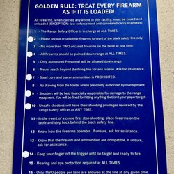 Safefire Indoor Shooting Range - Range Rules