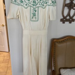 Paragon Cleaners - 1935 Exeter High School dress after restoration.