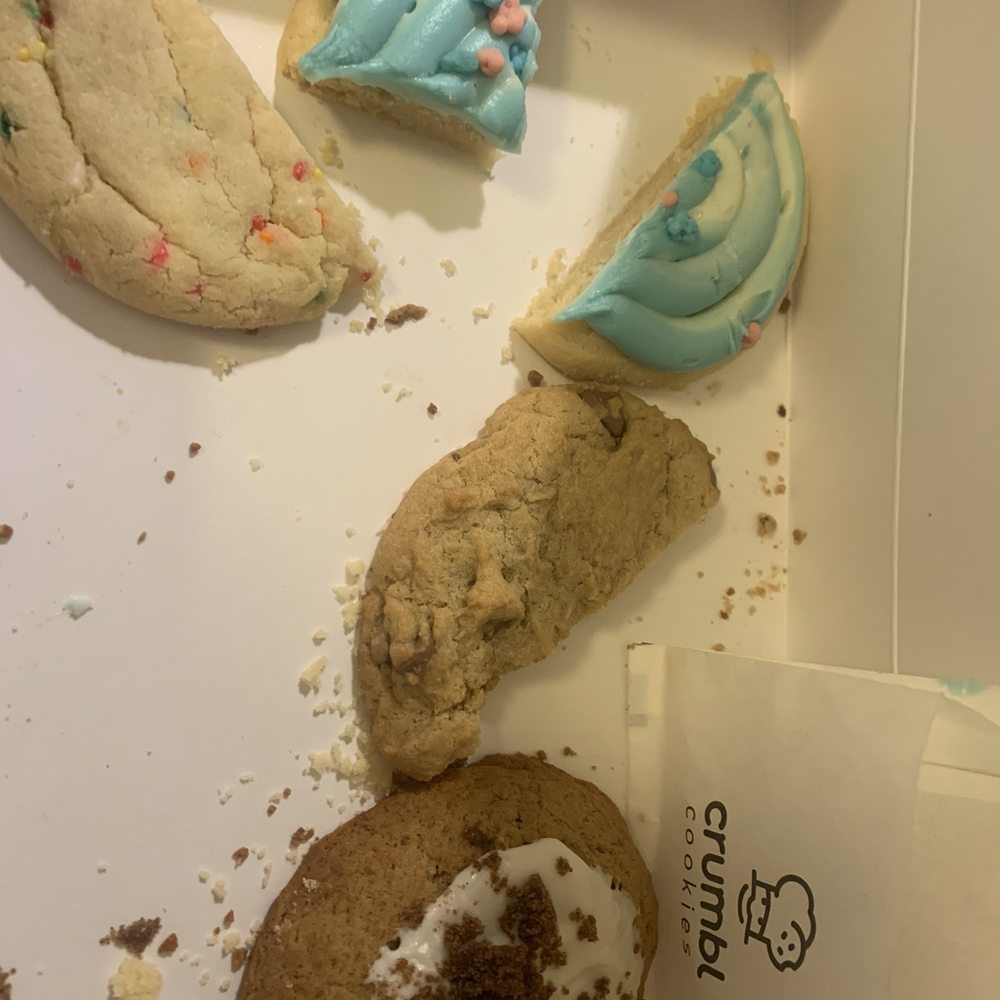 Couldn't snap a pic before my kids gobbled a lot of it up but here is part of funfetti, banana bread, chocolate chip and cotton candy Couldn't snap a pic before my kids gobbled a lot of it up but here is part of funfetti, banana bread, chocolate chip and cotton candy