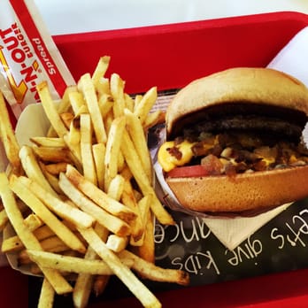 In-N-Out Burger - Double double w/ one cheese haha cut back where I can - Burgers Near Me - Denton, Texas
